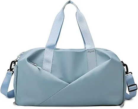 Weekender Bags for Women Dry Wet Seperated Small Travel Bag with Shoe Compartment Duffle Bag for Sport Tote Bag for Yoga Swimming