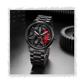 Luxury Sports Car Rim Design Wrist Watch