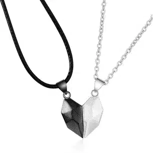 Matching Best Friend & Couple Jewelry Set – Magnetic Bracelets and Pendant Necklace Collection