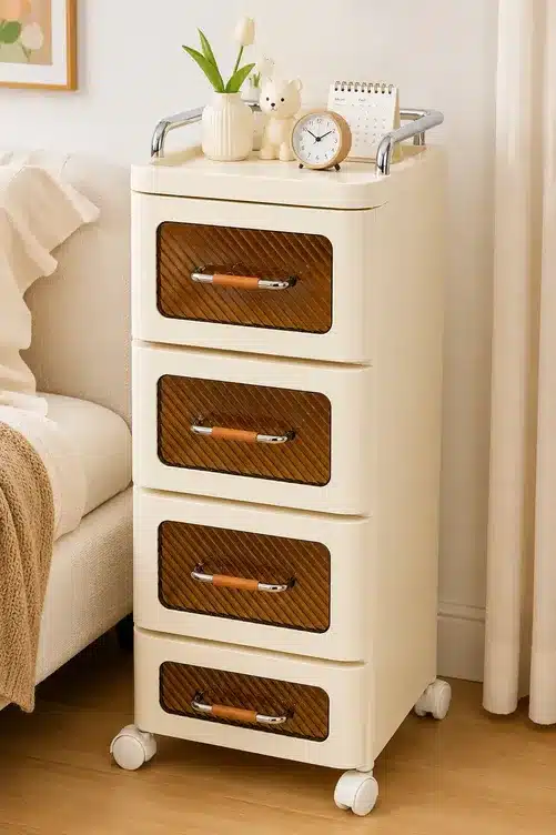 UrbanNest 4-Tier Rolling Storage Drawer Cabinet