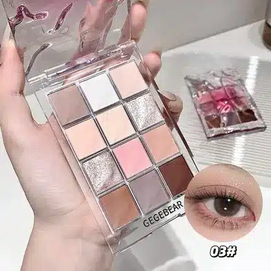 CrystalGlow 12-Color Eyeshadow Palette