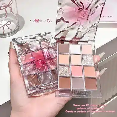 CrystalGlow 12-Color Eyeshadow Palette