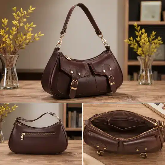 Chic Crescent Shoulder Bag – Elegant Everyday Hobo Handbag for Women