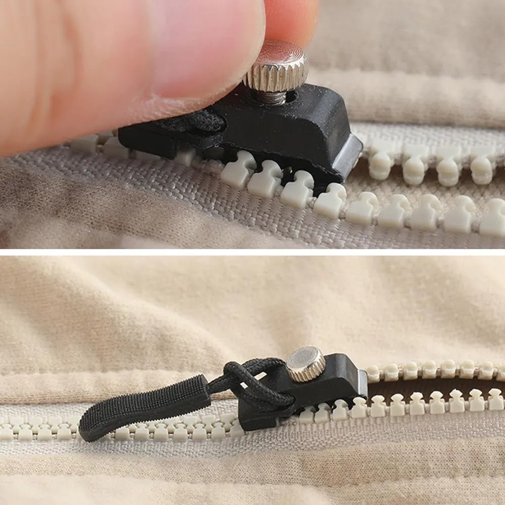 Universal Zipper Repairer,Universal Instant Zipper Repair Replacement Kit, Mini Adjustable Zipper Restorer, Non-Slip Metal Instant Zipper Fix, for Coats, Jacket, Luggage, Zippers Fasteners