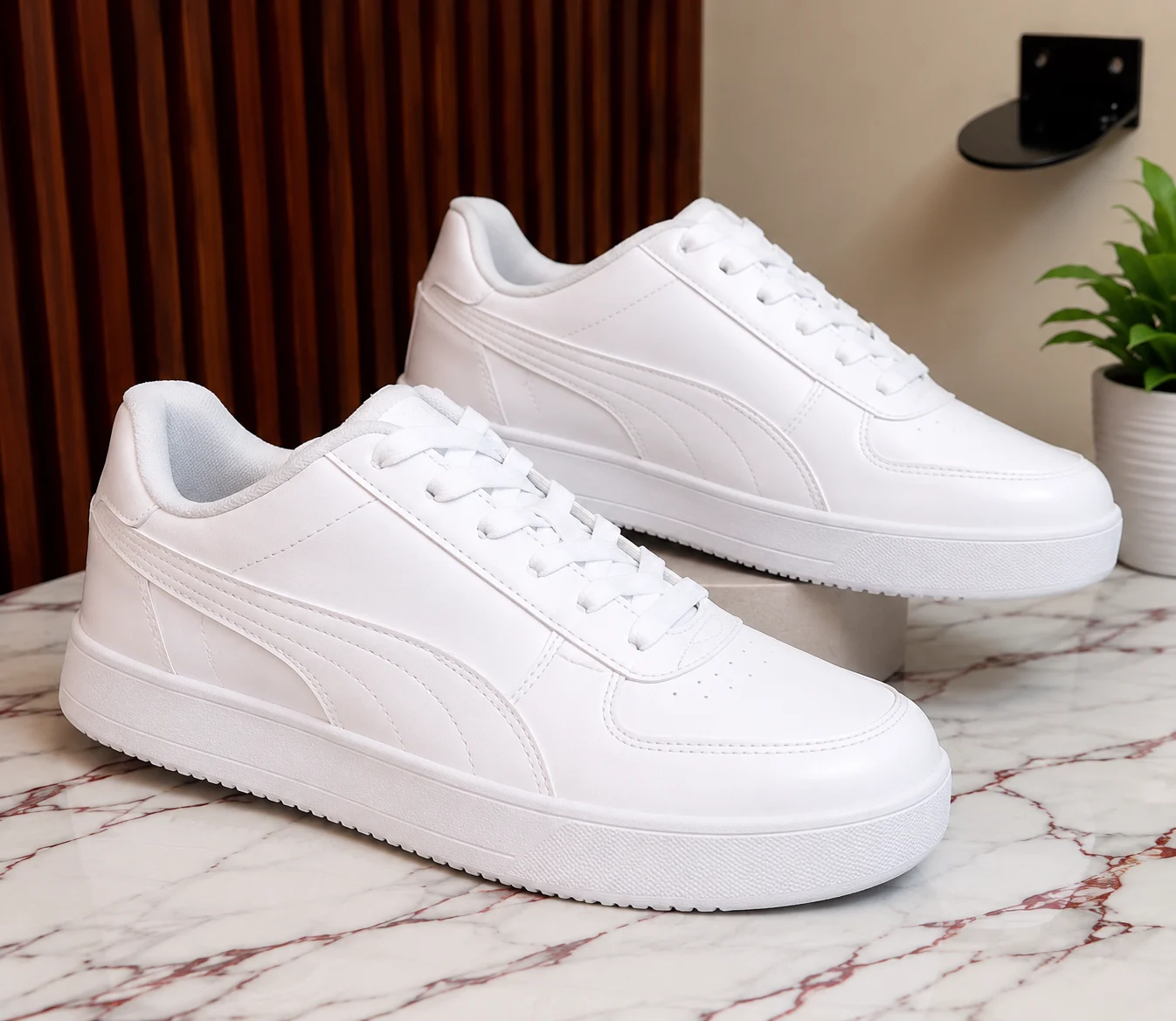 Men's White Casual Sneakers