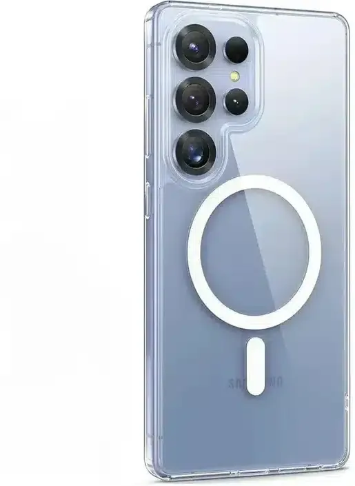 Clear Magnetic Ring Phone Cas