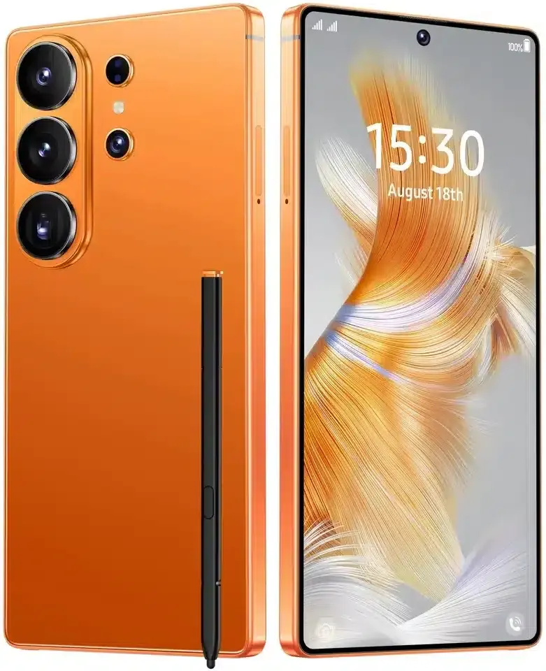 Glossy Orange Protective Phone Case