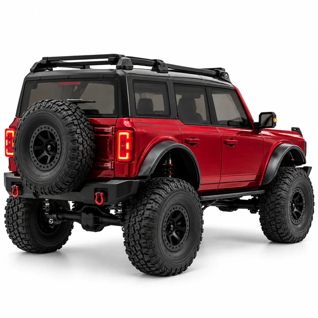 Red Off-Road RC Jeep with Rugged Tyres & Remote Control